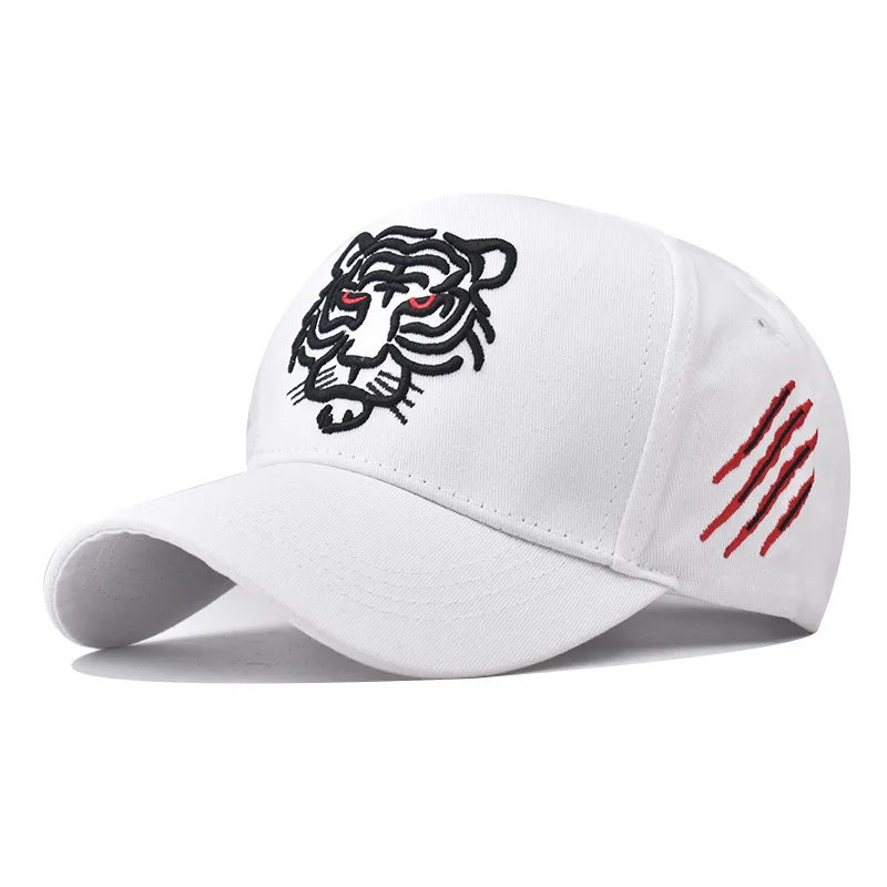 Men Cotton Tiger Embroidery Baseball Cap Women Summer Leisure Trucker Caps Hip Hop Hat Unisex Snapback Hats Sunshade Cap_voghion.com