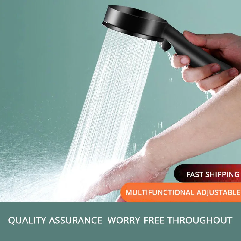 Shower head, shower set High Pressurized Water Saving Shower Head 5 Mode Adjustable Hand Hold Spray Nozzle Shower Sets Holder Hose Bathroom Accessories