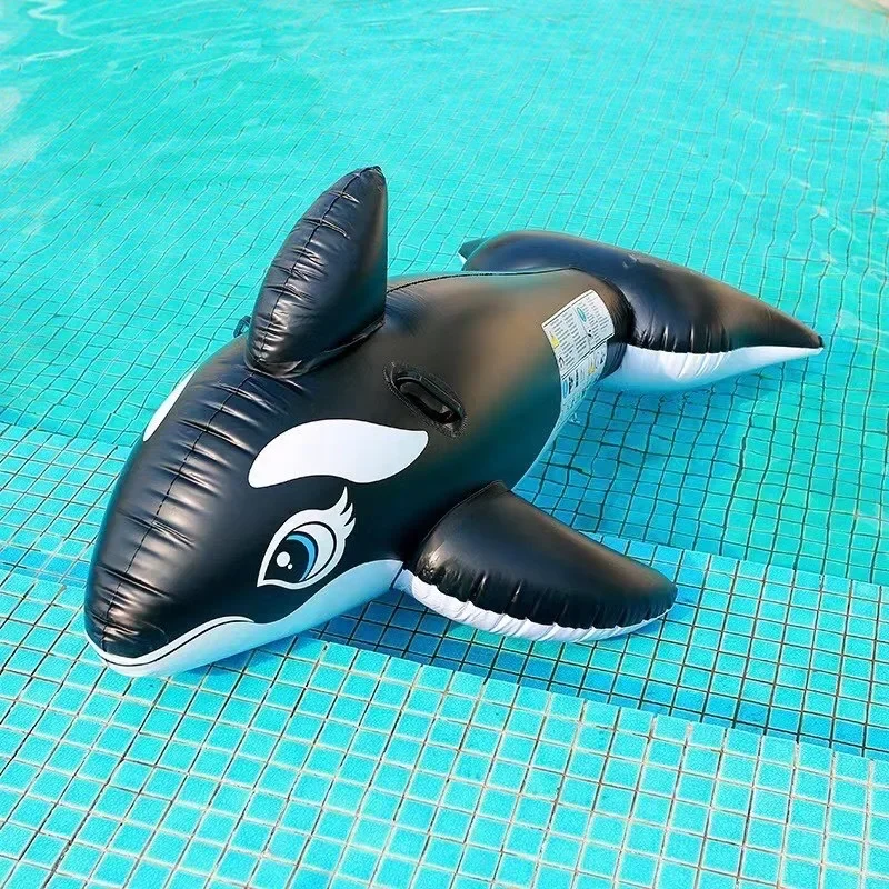 Black Shark Inflatable Surface Floatation Device Adult Swimming Circle Buoyancy Board Water Sports And Entertainment