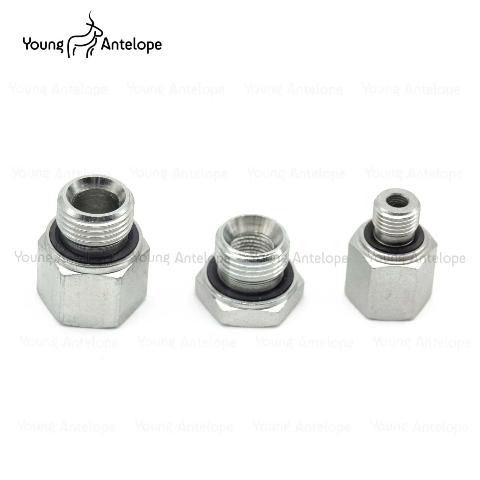 BSP Male To Female Thread 1/8" 1/4" 3/8" 1/2" High Pressure Resistant Pipe Fitting ED Sealing Ring Galvanized