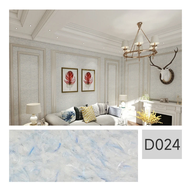 Wall Clothing Living Room Wall Decoration Plant Fiber Coating Waterproof Mud Instead Of Wallpaper Stickers