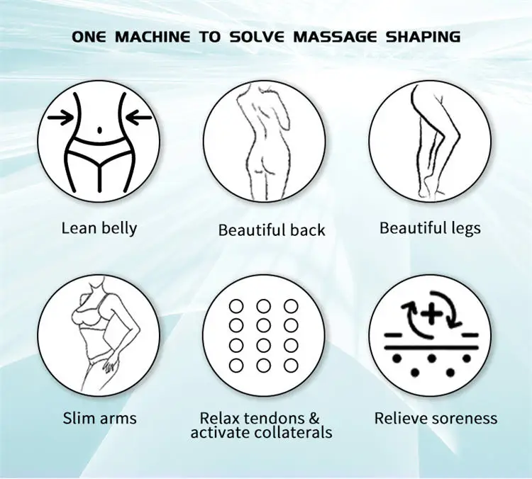 V6 desktop body shaping machine Ems pulse massager heating scraping technique face slimming skin tightening weight loss targeted
