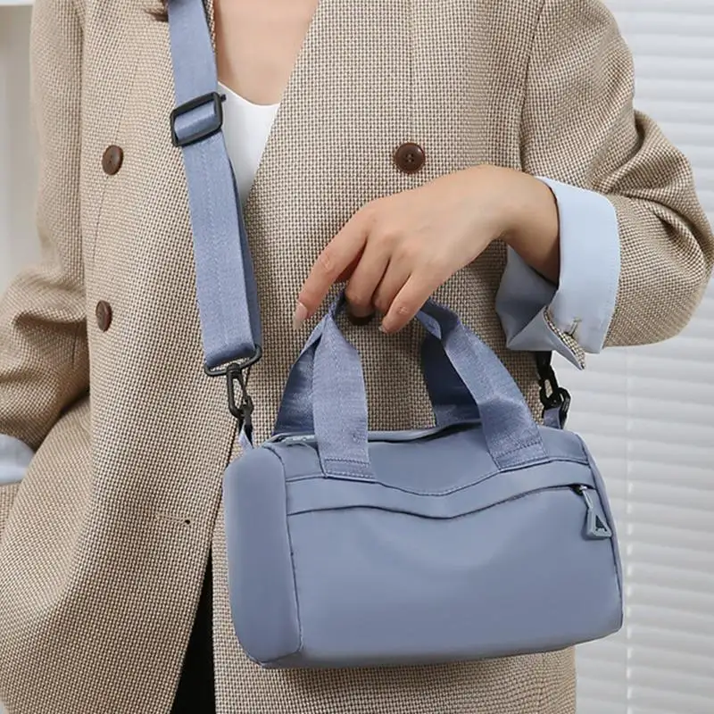 Small Gym Bags Multipurpose Zippered Fitness Bags Outdoor Tote Bag With Shoulder Straps Portable Crossbody Bags For Hiking 4