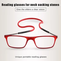 New Folding Neck Hanging Presbyopia Glasses Hd Resin Fashion Magic Magnet Presbyopia Glasses Presbyopic Eyeglasses