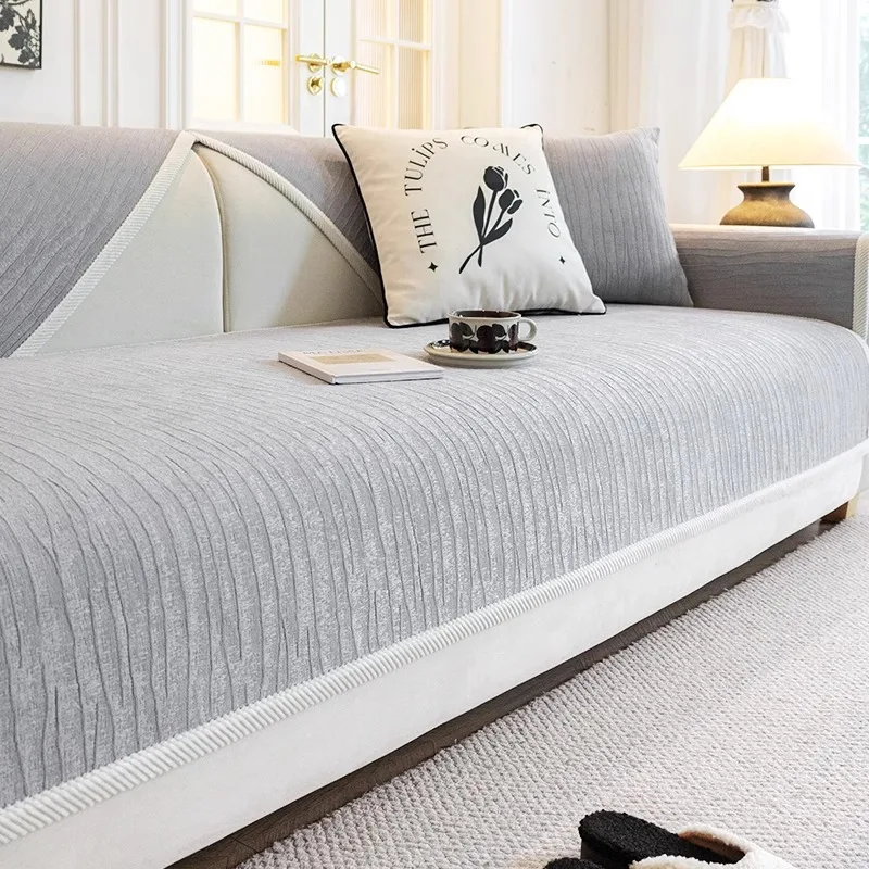 Sofa Cushion All Seasons Universal 2024 New Entry Luxury Non-Slip High-Level Leather Sofa Cover Cover Cloth 5