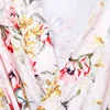 Maternity Robe,Matching Swaddle Set ,Mommy and Me Set, Floral Hospital Robe Bag,Baby Shower Gift,Mama Robe,Baby Girl Blanket 4