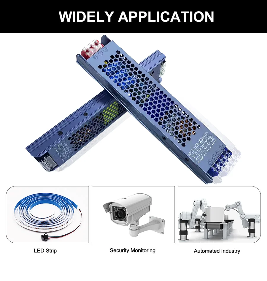 AC to DC 12V 24V 36V 48V LED Power Supply Mute Lighting Transformers100W 150W 200W 300W 400W 500w LED Light Driver Power Adapter
