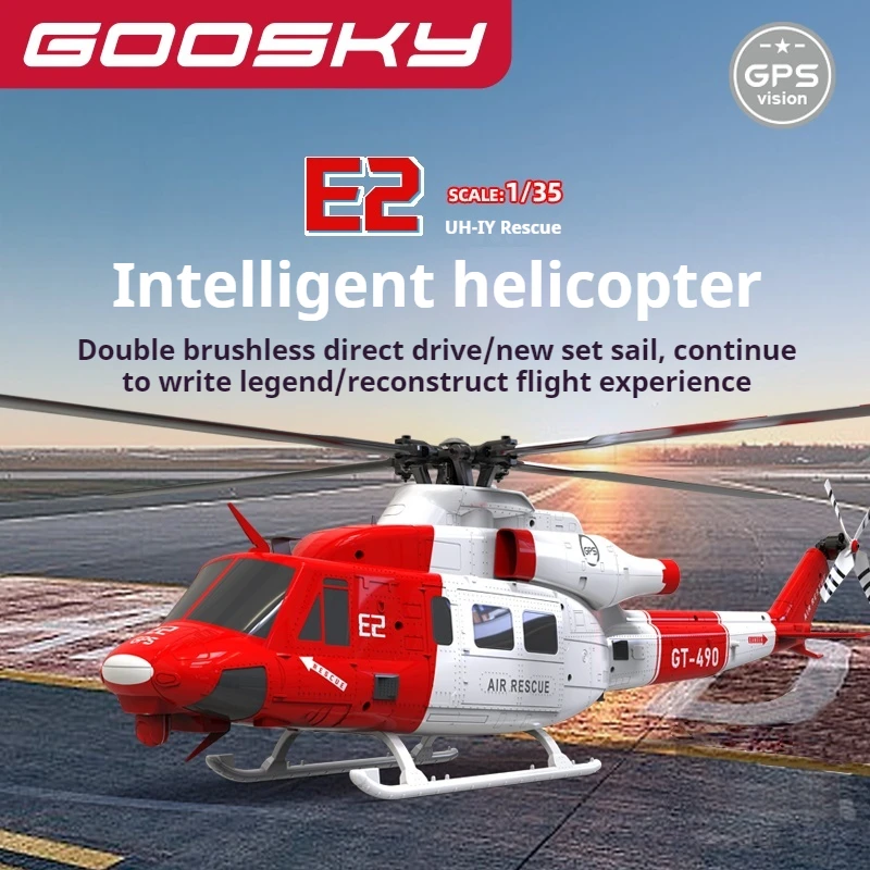 GOOSKY E2 GPS RC ヘリコプター 1:35 UH-1Y スケール 2.4 グラム 6CH