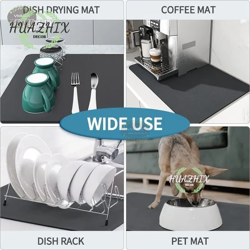 Buy Wholesale China Water Absorbing Stone Dish Drying Mats For