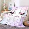 Digital Printed Eyelash Velvet Soft Plush Blanket Flannel Blanket Home Living Room Bedroom Bed Sofa Lunch Break Picnic Blanket 6