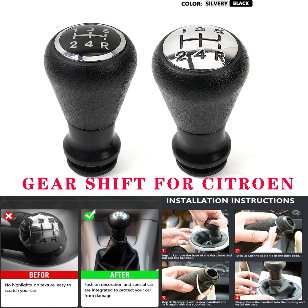 

Gear Shift Knob Boot Case For CITROEN C1 C3 C4 For PEUGEOT 106 107 205 206 207 306 307 308 309 405 406 407 508 605 607 806 807
