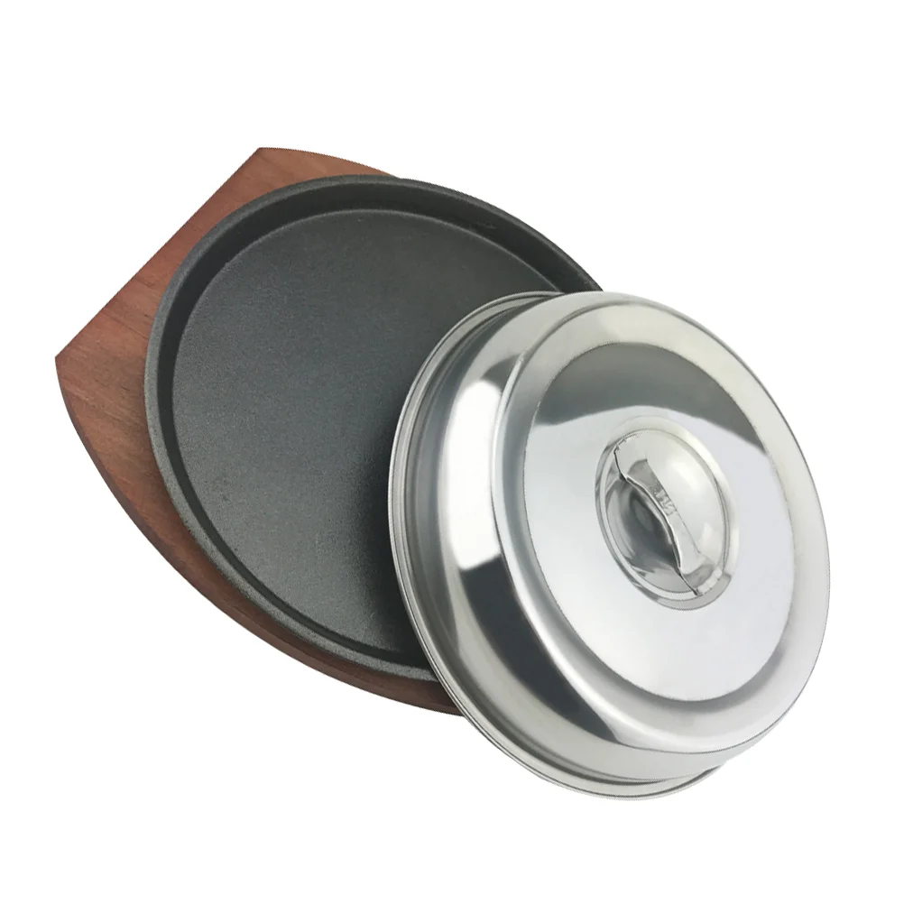 

Catering Supplies Iron Plate BBQ Tray Commercial Western Steak Plate