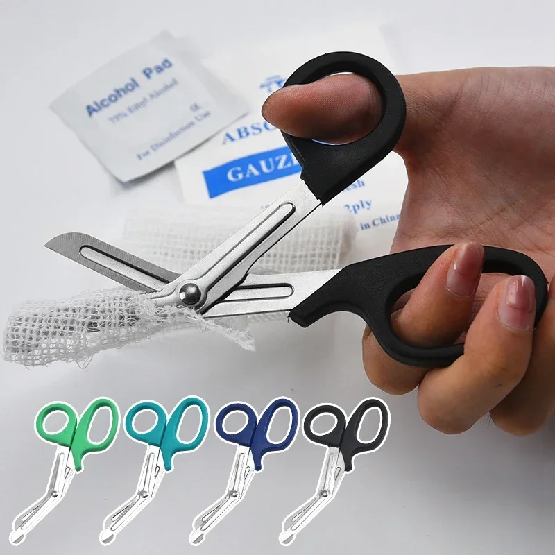 Emergency Shears First Aid Scissors Surgical Scissors Survive Paramedic Medical Rescue Scissor Trauma Gauze IFAK Emergency First Aid Nurse Tool Household Bandage Shear