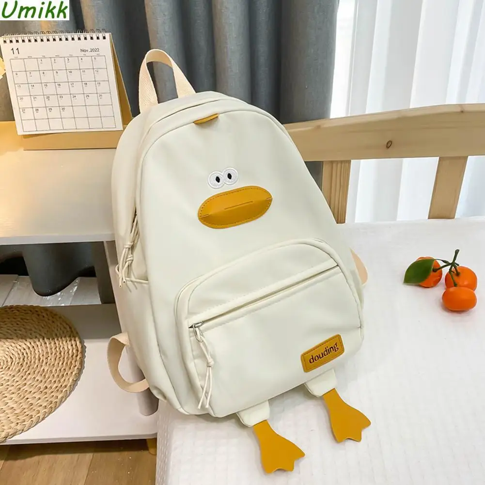 2023 Kindergarten School Bags Cute Duck-shaped Nylon Schoolbag Lightweight  Wear-resistant Children Travel Backpack Kids Bookbags - AliExpress