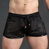 Men Casual Gym Fitness Training Shorts Sexy Mesh Breathable Quick Dry Fashion Sports Beach Trunks Men Clothing Summer 4