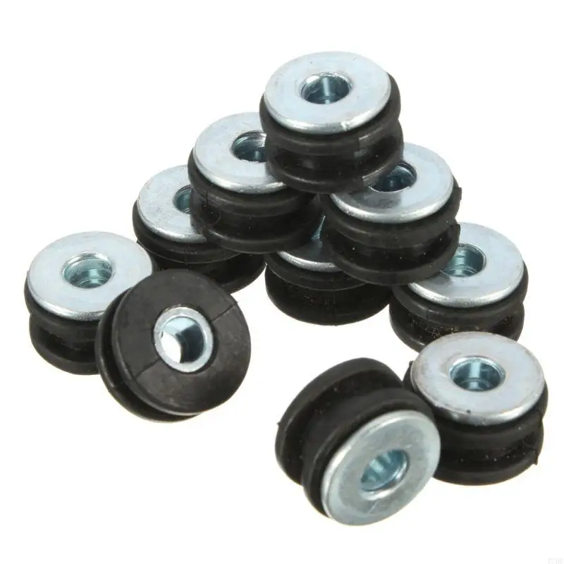 77HF 10Pcs Motorcycle Side Cover Rubber Grommets Gasket Fairings Rubber Cushion
