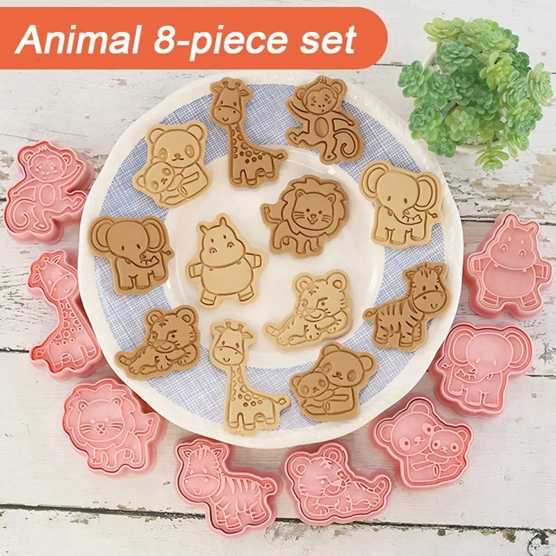 Jungle Safari Animal Cookie Cutter Mold DIY Cake Tools Jungle Birthday Party Decoration Kids Safari Party Supplies Baby Shower cookie cutter,baking mold,cookie mould,cookie printing mold,baking decorating tools,cookie maker press kit