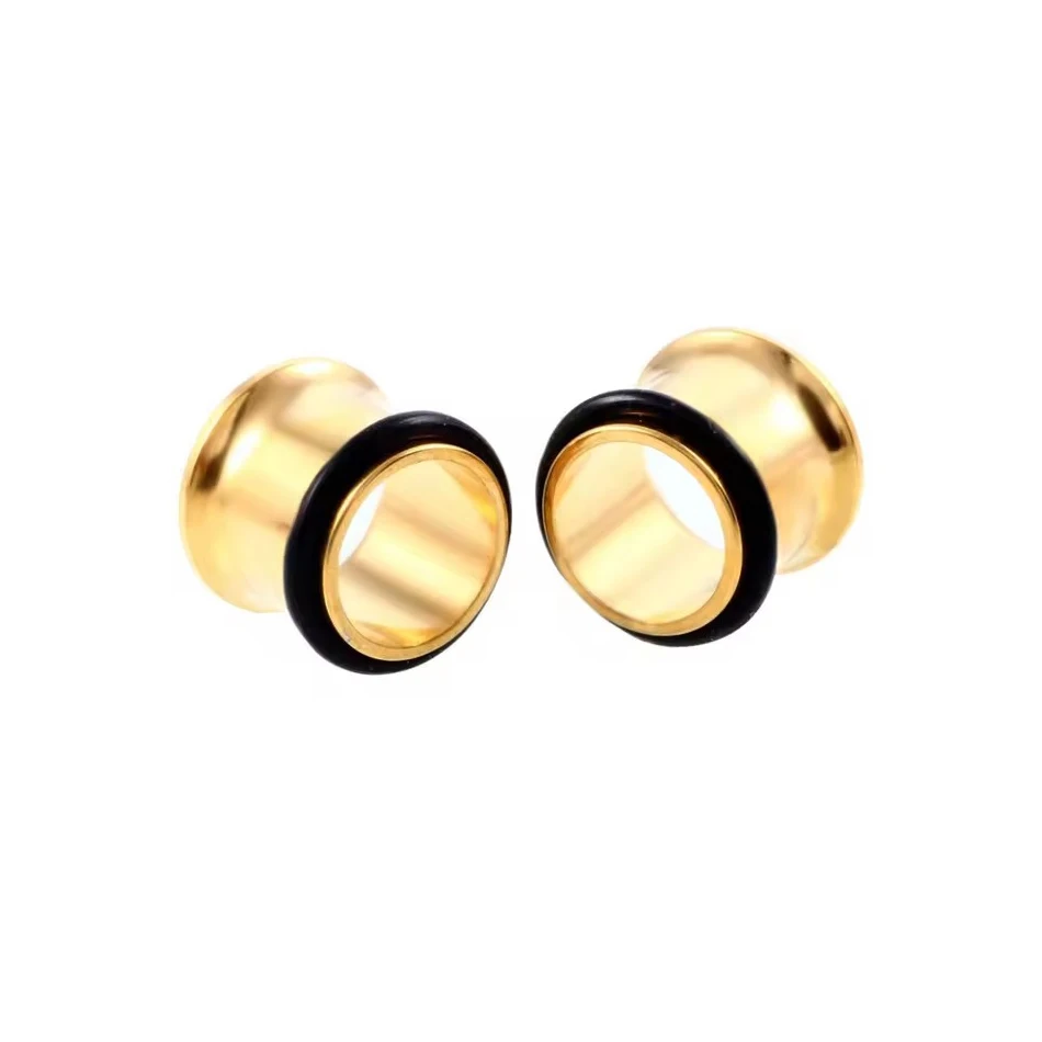 1 Paar Edelstahl-Ohrstöpsel, Tunnel, Fleisch, Ohrring, Messgeräte, Piercing-Tunnel, Ohr-Expander, Keilrahmen, Körperschmuck, 2–30 mm – Detail 10
