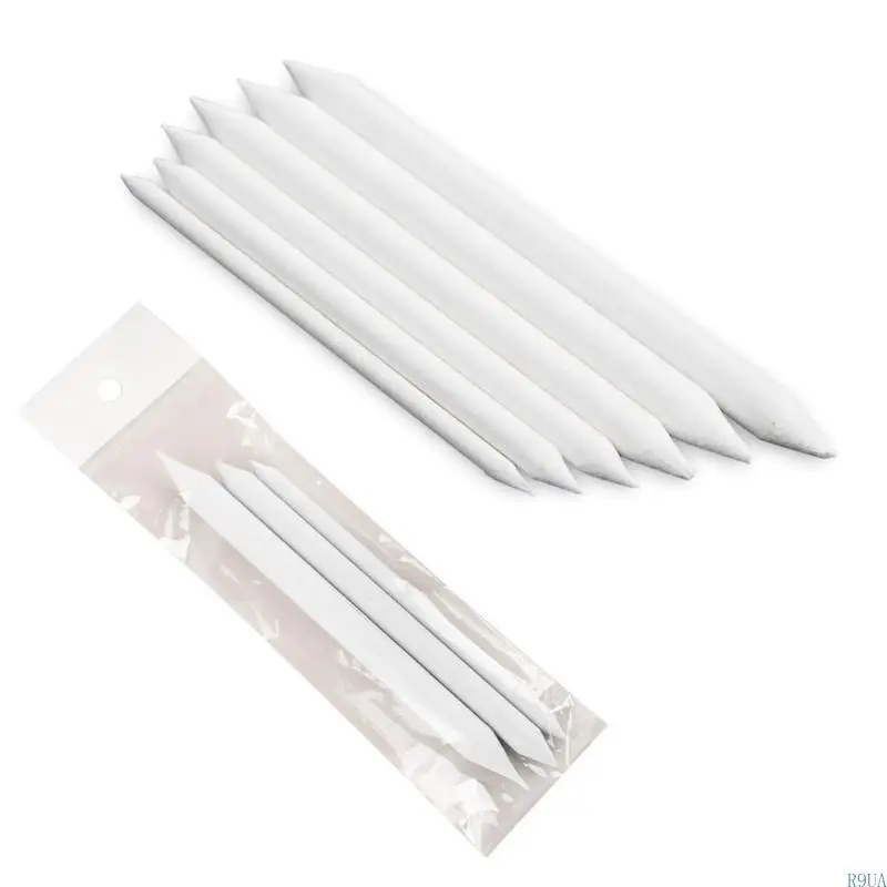 R9UA 3/9Pcs 아티스트 스케치용 종이 블렌딩 그루터기 및 Tortillion, 더블 엔드 블렌딩 그루터기 및 Tortillion 아트 블렌더,