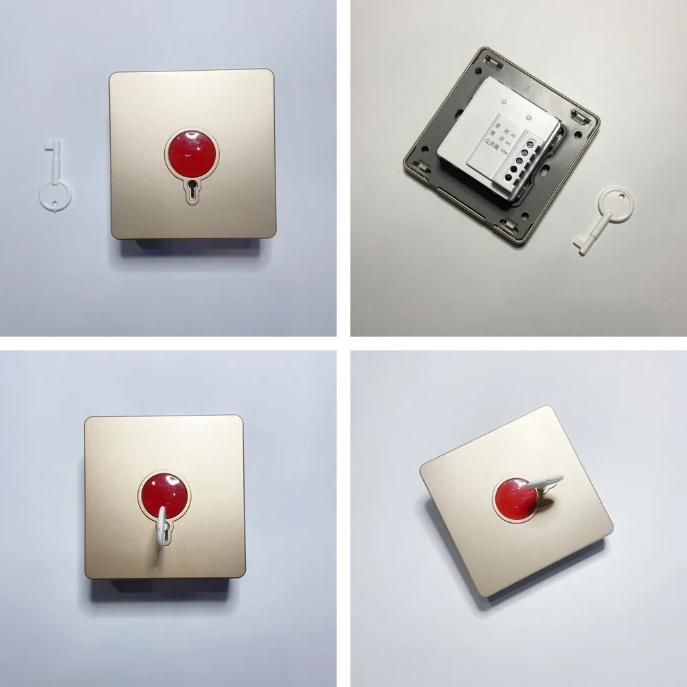 10Pcs Wire Wall Mounted Emergency Button For Hospital Wash Room Waterproof SOS Call System Switch Pull Rope Alarm
