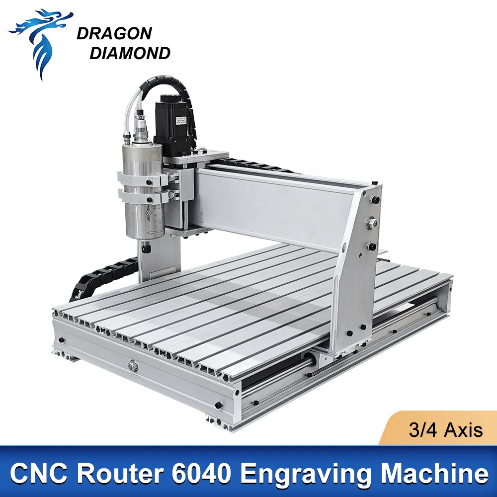 

CNC Router 6040 4 Axis 3 Axis USB Port Metal Engraving Machine 1500W Steel PCB Milling Cutting Drilling Machine