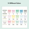 5pcs Uni Markings Highlighter Pen Set Visual Window Double Head Mark Cute Japanese Stationery Arts Tools Back to School Supplies 6