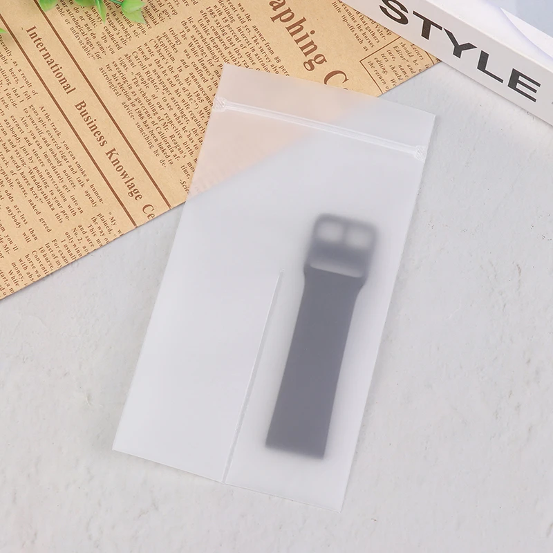 10Pcs Frosted Uhr Band Separator Taschen Mit Hängen Loch Verdicken Schmuck Paket Taschen Anti-Oxidation Organizer Display Beutel – Detail 2