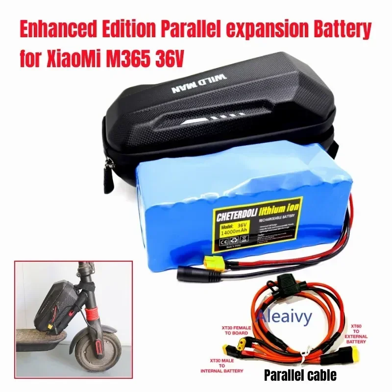 

36V Battery for Paralleling Extra Expansion XiaoMi M365/PRO/PRO2/1S/Mi3 ESSENTIAL Extra Battery Upgrade+Battery Bag