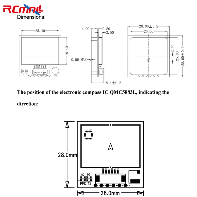 Módulo ubx m10 de beitian gps be-180 be-220 be-250 BE-250Q be-280 be-450 be-880  BE-880Q com antena receptor gnss de ultra-baixa potência - AliExpress