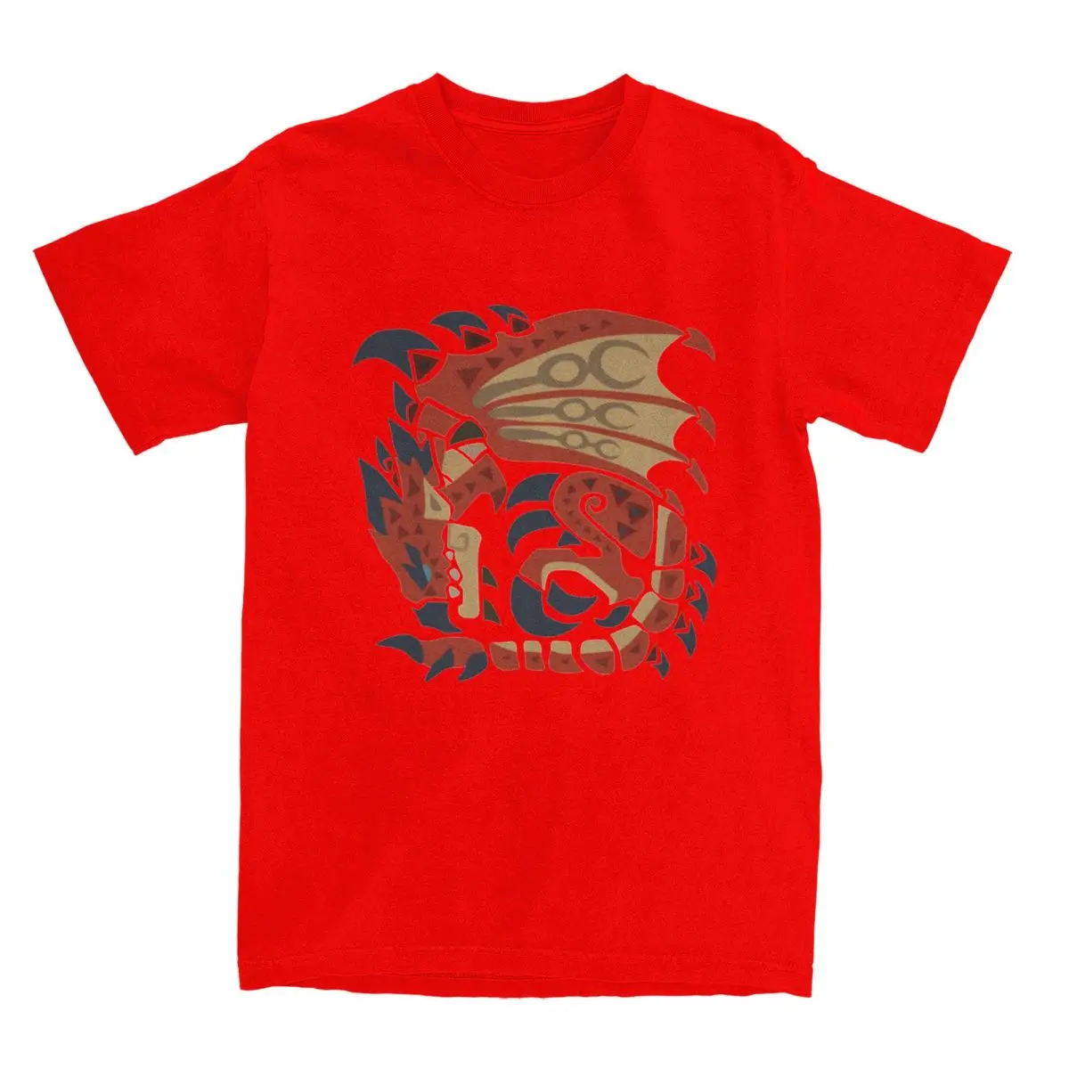 Rathalos Aesthetic Summer Cotton Fashion Tee - Men's Short-Sleeve Custom Design T-Shirt