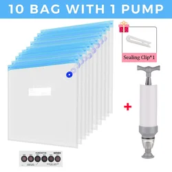 Premium Vacuum Storage Bag for 3D Printer Filament - Humidity Resistant Safekeeping Solution (10 bag -1 pump)