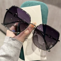 CLLOIO Polygonal Large Frame Prescription Reading Sunglasses Summer Travel Beach Driving Myopia Glasses Women Luxury Eyeglasses 5
