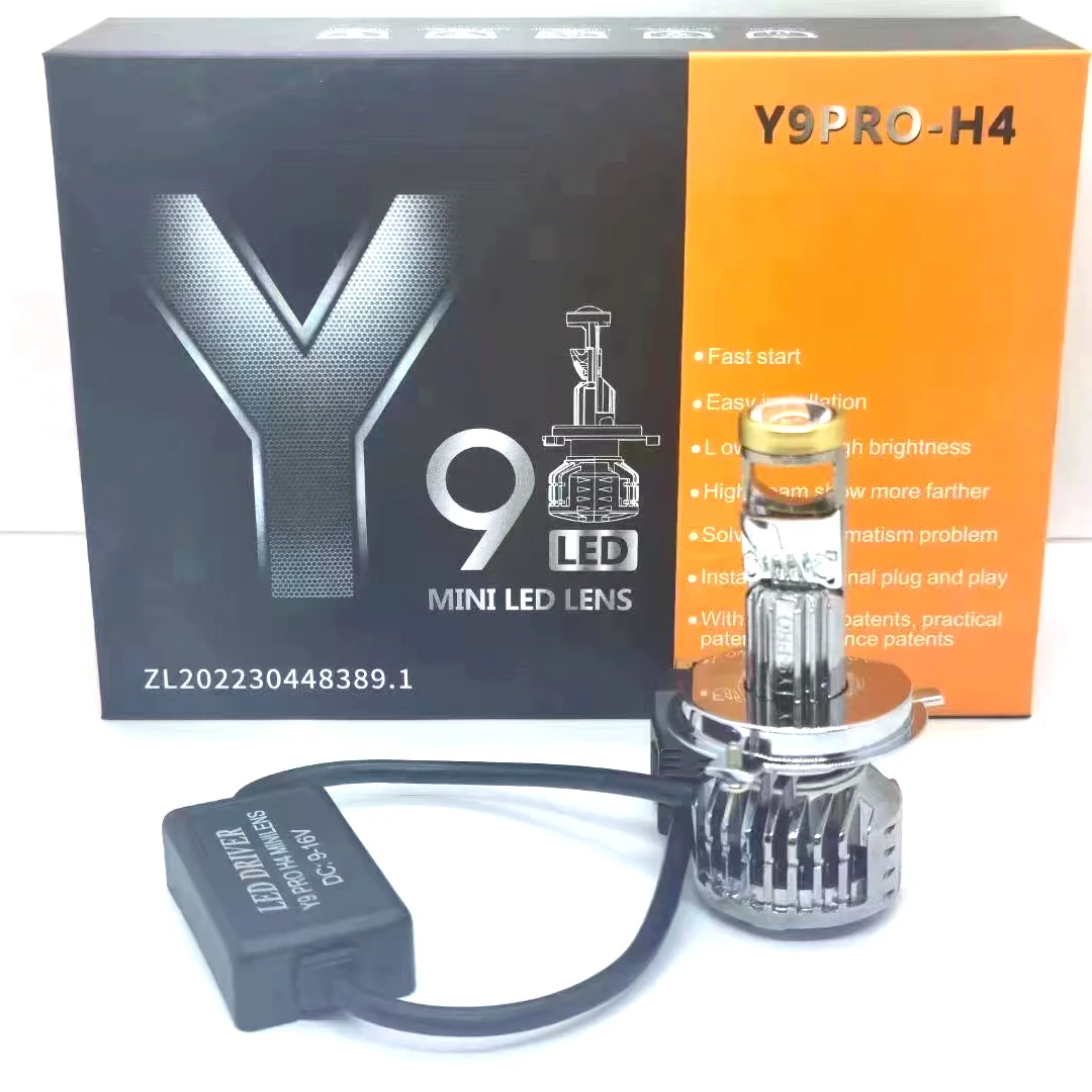 

Y9pro H4 светодиодные лампы для фар Canbus автомобильные лампы новый мини-проектор авто линзы аксессуары для противотуманных фар 6000K 12 В дальнего и ближнего света FRSH