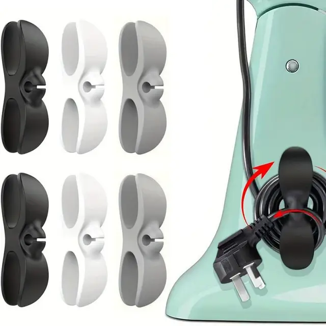 Enrouleur de cordon, organisateur pour appareil de cuisine, enveloppe de cordon, gestion de câbles, support à Clip pour friteuse à Air, fixateur de Machine à café, 3 pièces 1