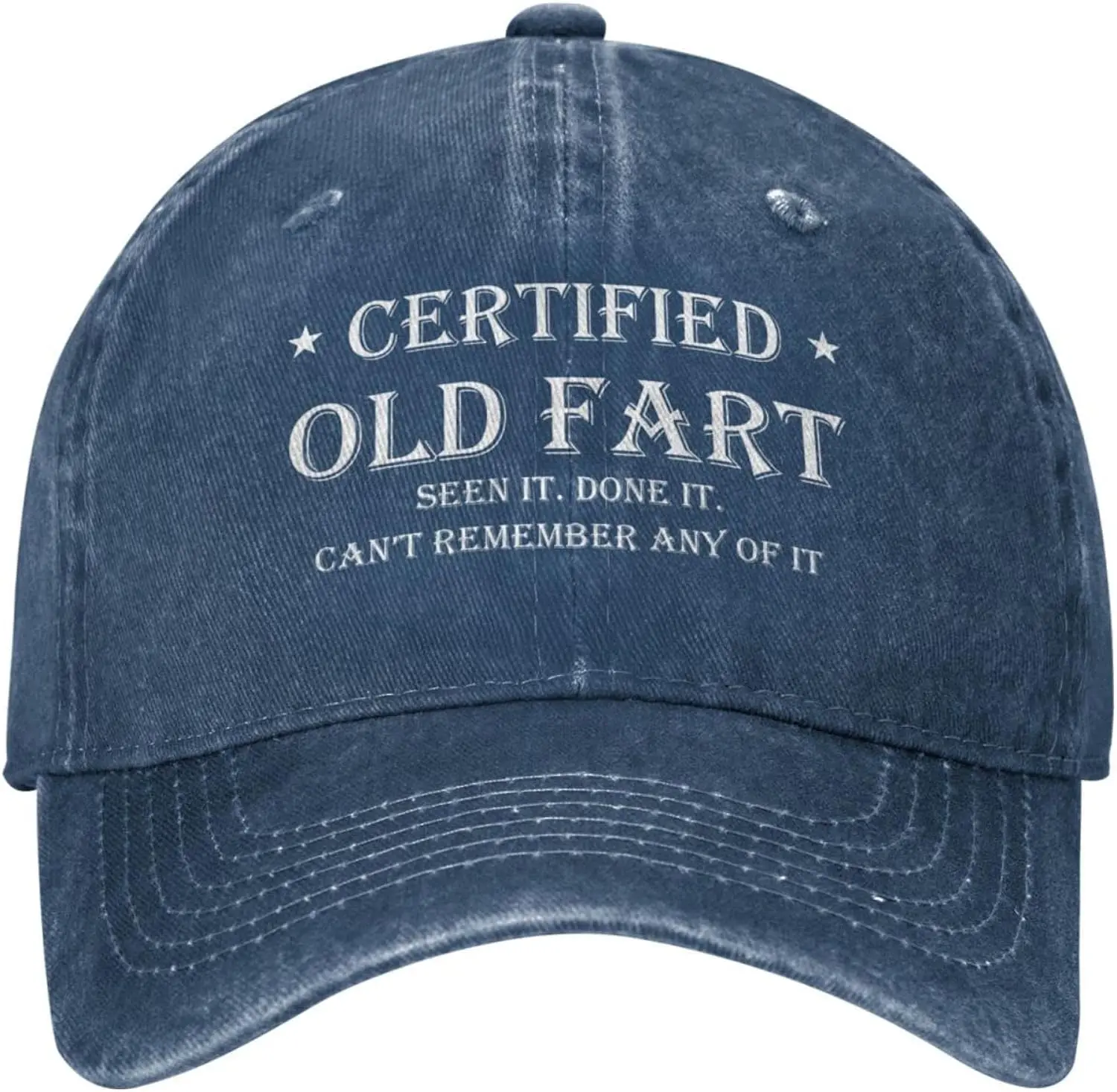 

Funny Hat Certified Old Fart Hat for Men Baseball Hats Graphic Cap