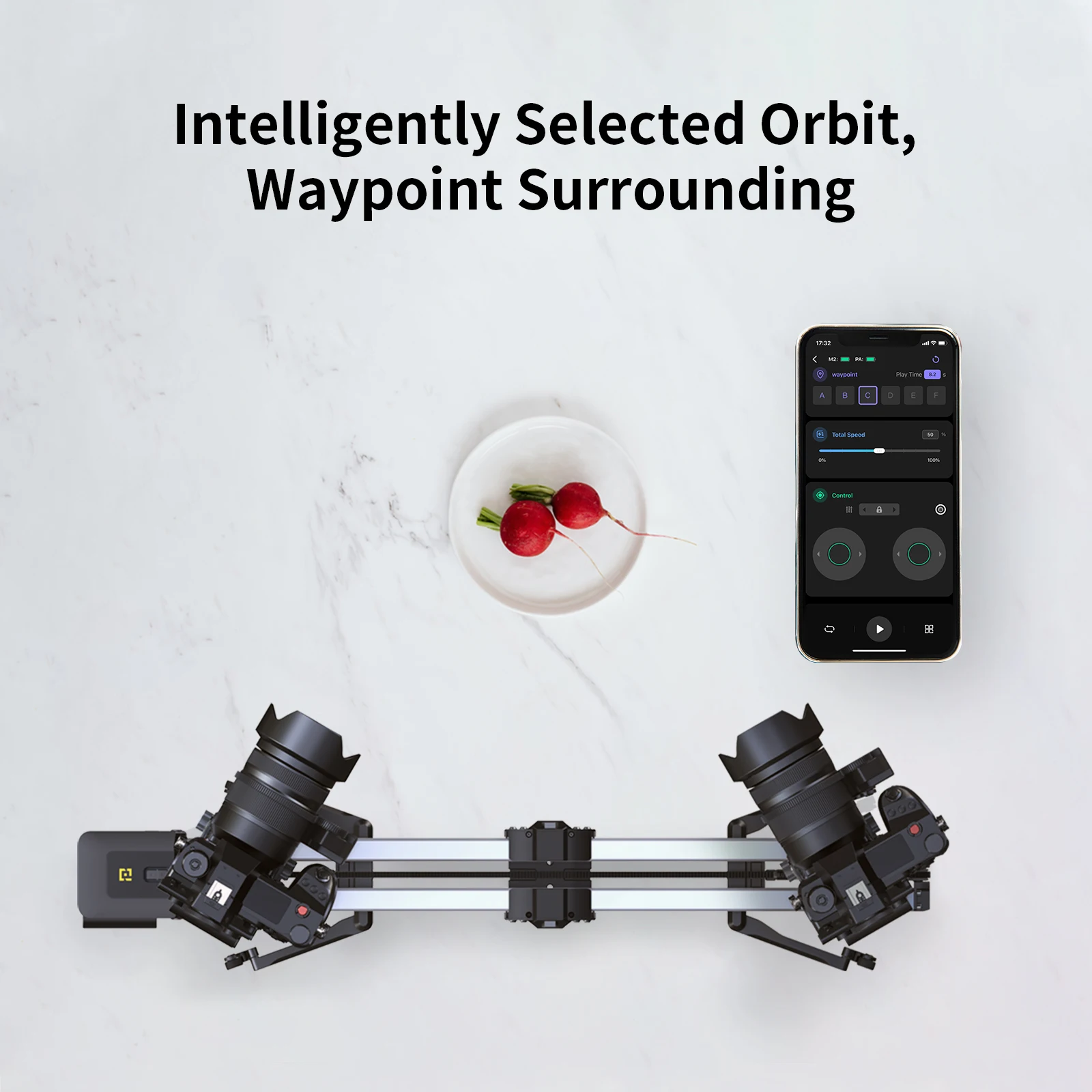 ZEAPON PONS PT Pan and Tilt Head motorized pan, camera slider micro3 and axis compatiable