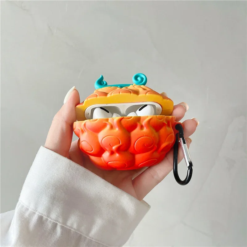 Anime One Piece Luffy 3D Devil Fruit Earphone Case for Airpods