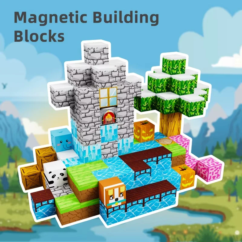 100-delige doe-het-zelf magnetische bouwblokset – educatieve constructieset voor kinderen