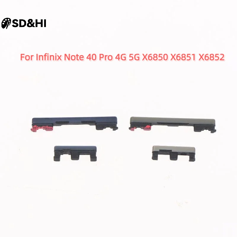 인피닉스 노트 40 프로 X6851 X6850 전원 켜기/끄기 키, 볼륨 업/다운 측면 버튼 키 수리 부품