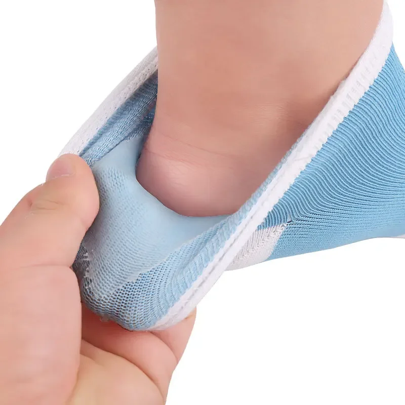 Colorful Cotton Socks Peds Anti Cracking Liner Heel Socks Soft Elastic Silicon Moisturizing Foot Skin Care Heel Foot Protection