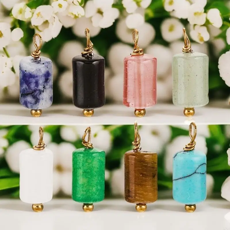 57qa Elegant rostfreier Stahlschmuck integrierende Naturstein Merkmale