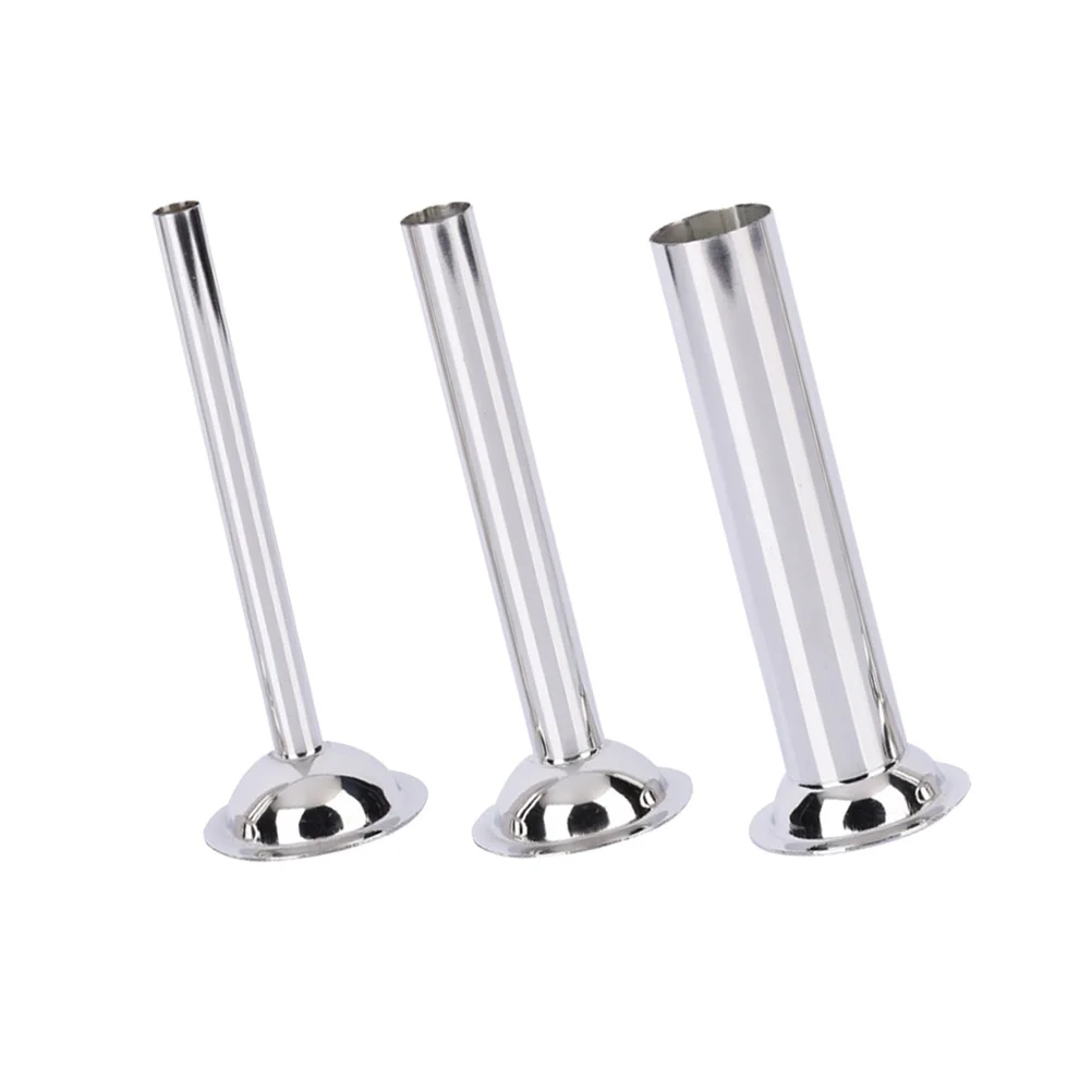 

3pcs Manual Saausage Maker Stainless Steel Sausage Stuffer Filler Hand Operated Salami Maker Grade Tools for Home Restaurant (