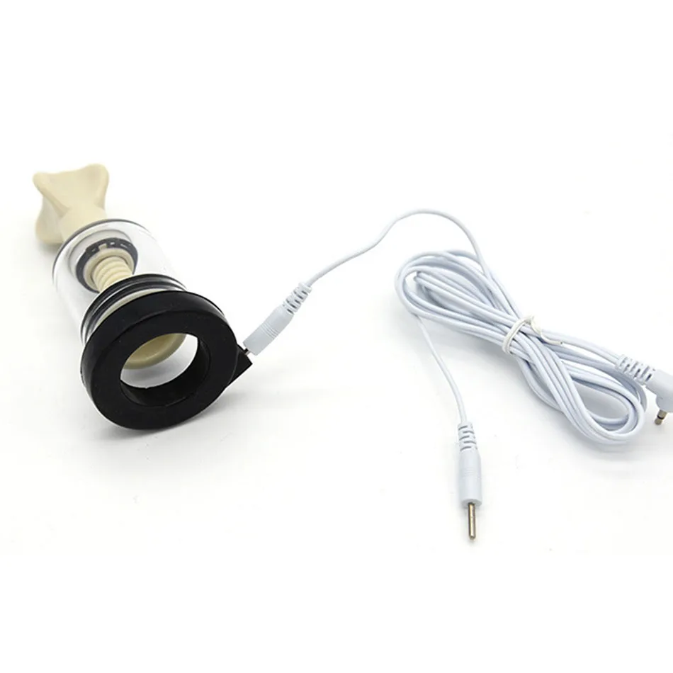Nipple Vacuum Sucker Pump By Power Box for Women Electric Stimulation Physiotherapy Breast Massager Bdsm Electric Shock Sex Toys