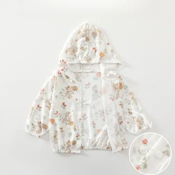 ملابس أطفال واقية من الشمس قميص صيفي قابل للتنفس ملابس خارجية صيفية للأطفال قميص بأكمام طويلة للأطفال من سن 1 إلى 4 سنوات 4