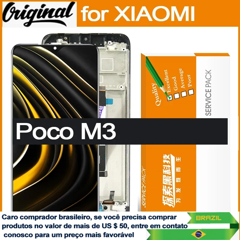LCD-Replacement-for-Xiaomi-POCO-M3-6-53-Display-M2010J19CG-M2010J19CI ...