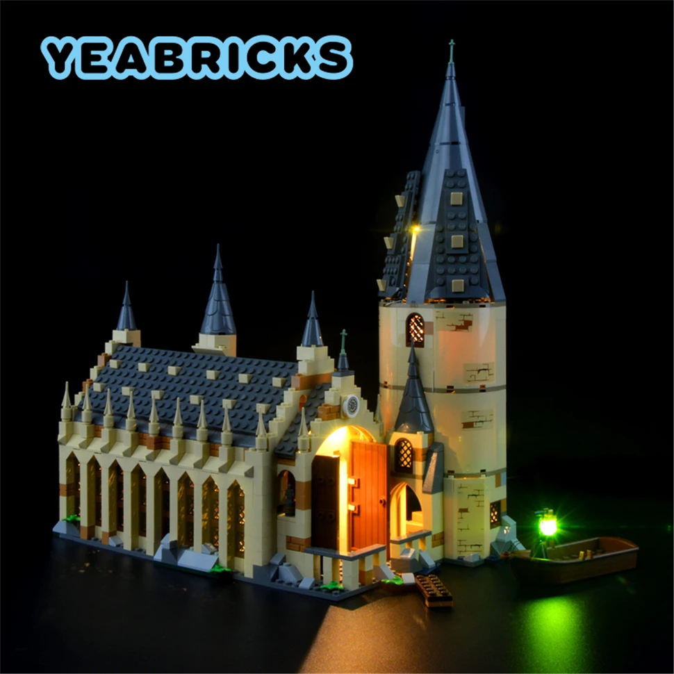 Yeabricks Kit Luci A Led Per 75954 Great Hall Building Blocks Set (Non Includere Il Modello) Giocattoli In Mattoni Per Bambini