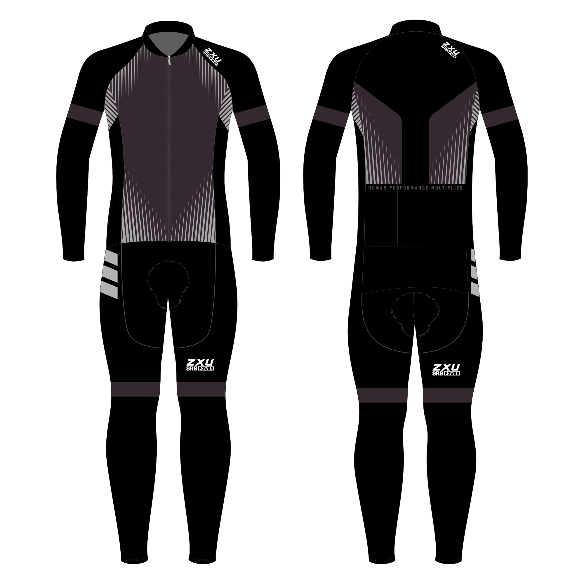 Nový dlouhé rukáv skinsuit ZXU trisuit SRBPOWER triatlon šatstvo kombinéza plavání cyklistika běžecký wetsuit soutěž oblečení