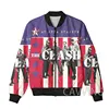 CAVVING 3D Printed  The Clash Zipper Bomber Jackets Men Overcoat Mens Coat Zip Up Jackets for Women/Men 5