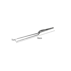 Vibrant Stainless Steel Kitchen Precision Tongs - Culinary & Baking Tool (6-Inch Black)