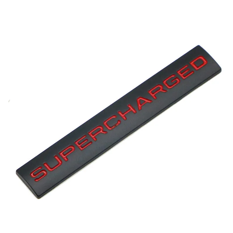 3d Metal Supercharged Emblem Badge Car Sticker For Sport l405 l322 l494 Supercharged Logo Accessories